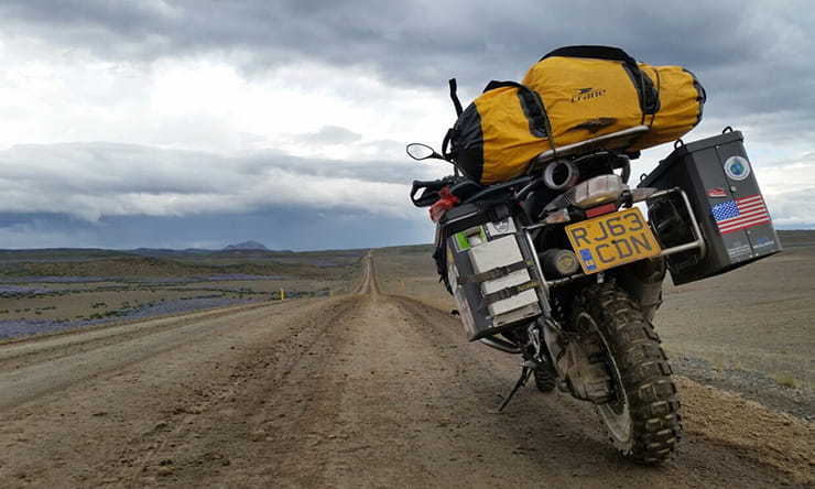 Nathan Milward's BMW R1200GS Adventure on the road in Iceland